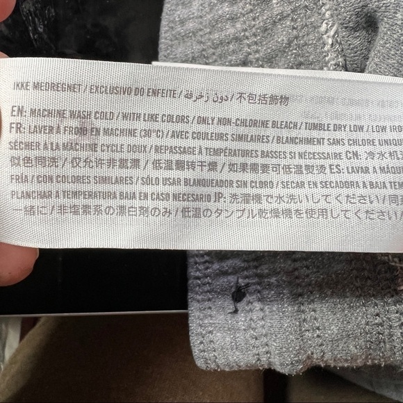 ABERCROMBIE & FITCH Lounge pants,size Medium Gray space dye, dark gray ribbing - Picture 6 of 7